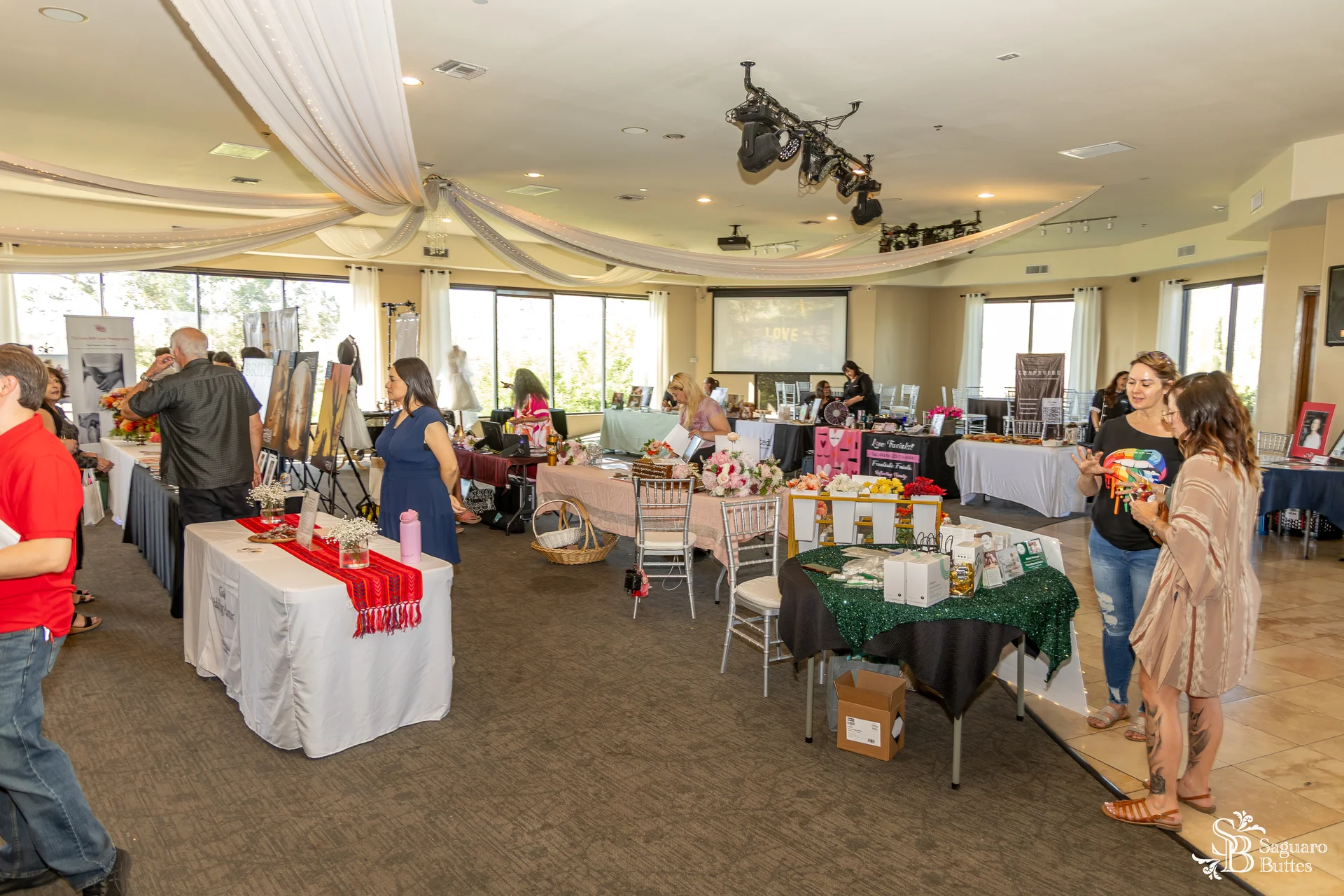 Bridal fair venue overview