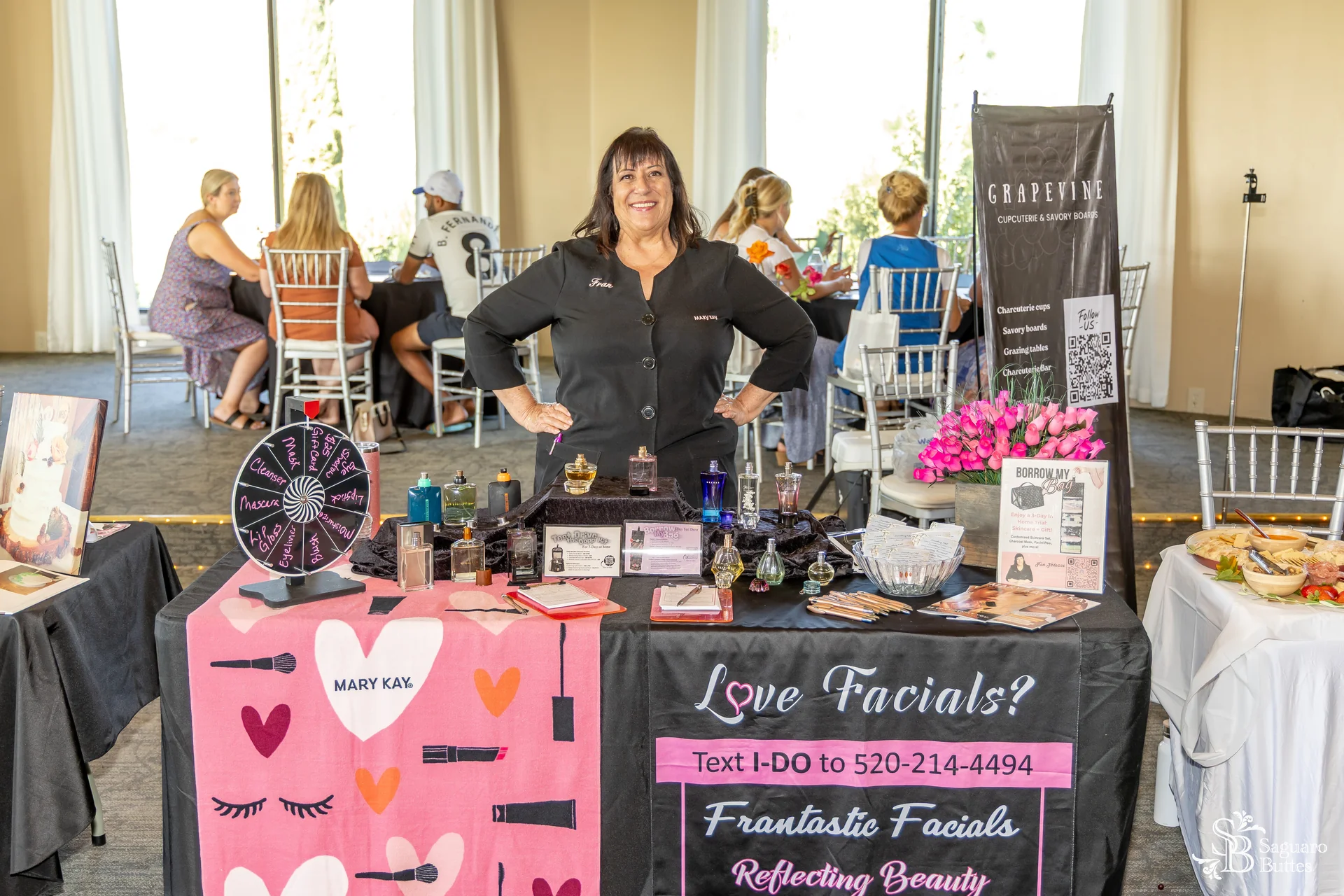Makeup artists at bridal fair
