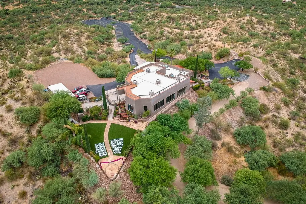 Aerial view of Saguaro Buttes property