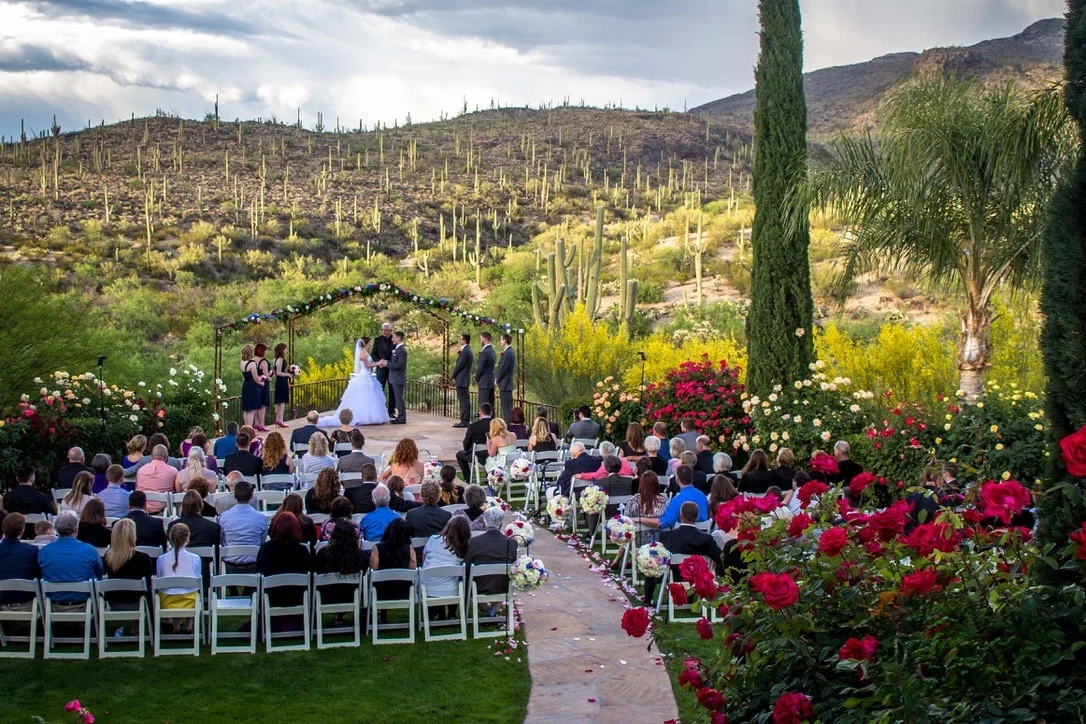 Beautiful ceremony site at Saguaro Buttes