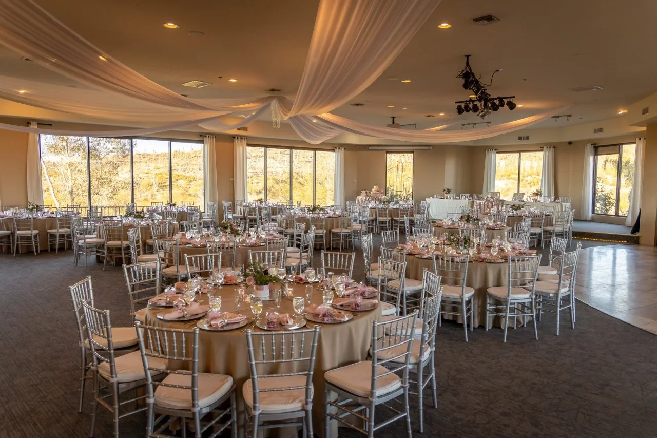 Elegant reception setup